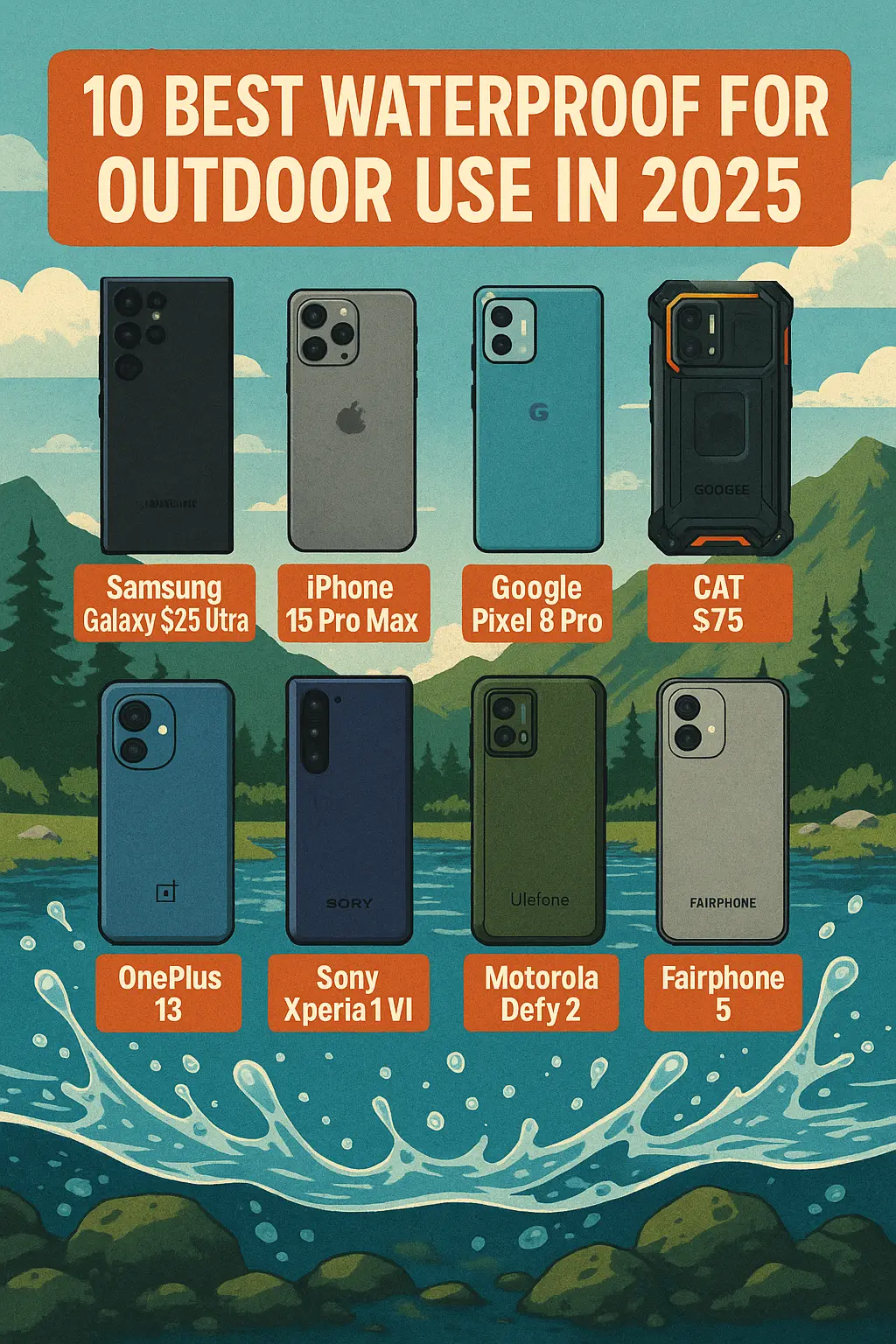 Top 10 best waterproof phone for outdoor use in 2025