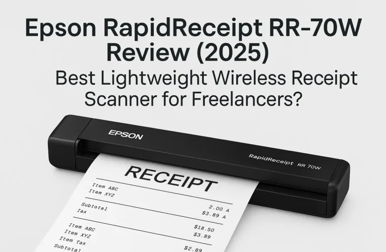 Epson RapidReceipt RR-70W Review (2025) – Best Lightweight Wireless Receipt Scanner for Freelancers?