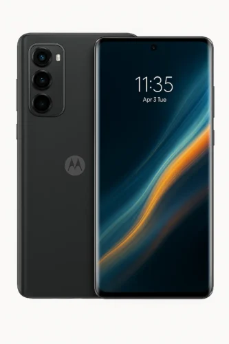 Motorola Edge+ Review 2025 Title Cover – Blue Gradient Background with Bold White Text