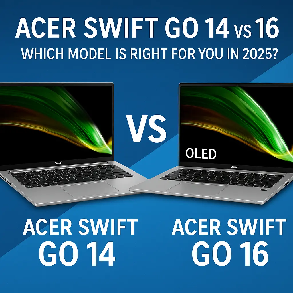 Acer Swift Go 14 vs 16 comparison 2025 – updated feature image