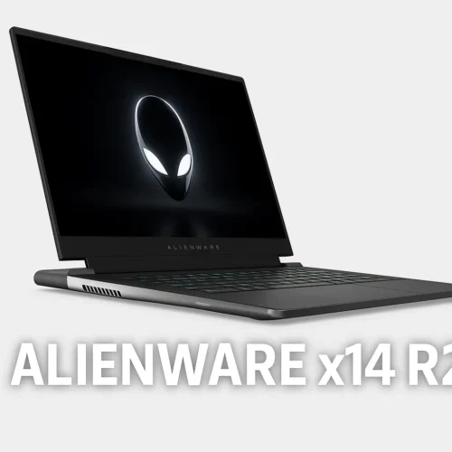 Alienware x14 R2 2025 slim gaming laptop with glowing alien logo