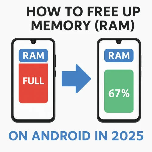 Android phone showing RAM full and then reduced after free up Memory (RAM)