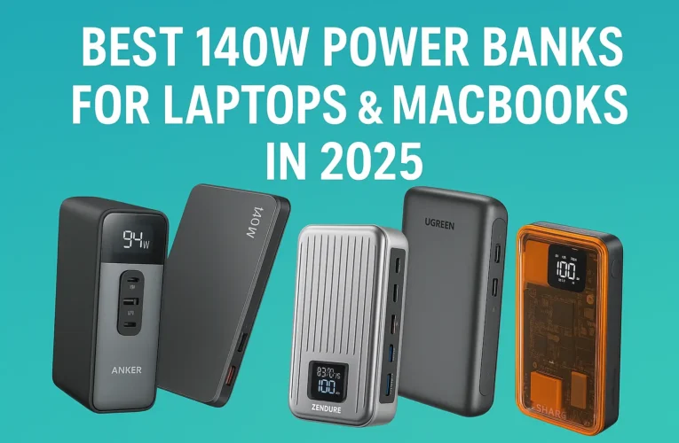Best 140W Power Banks for Laptops & MacBooks in 2025 – Fast Charging Anywhere