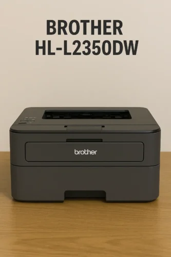 Brother HL-L2350DW monochrome cheap wireless laser printer front view