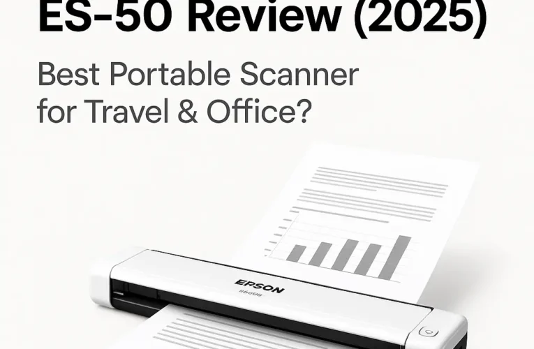 Epson WorkForce ES-50 Review (2025) – Best Portable Scanner for Travel & Office?