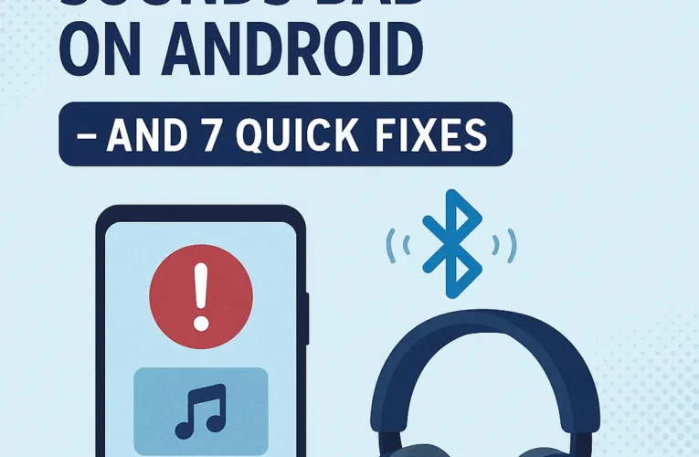 Why Your Bluetooth Audio Sounds Bad on Android – And 7 Quick Fixes