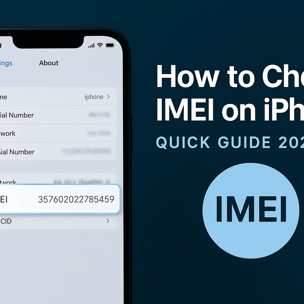 how to check iPhone imei, iPhone showing IMEI number in Settings About screen