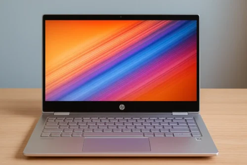 HP Pavilion x360 (2025) budget student laptop with 2-in-1 touchscreen and vibrant display