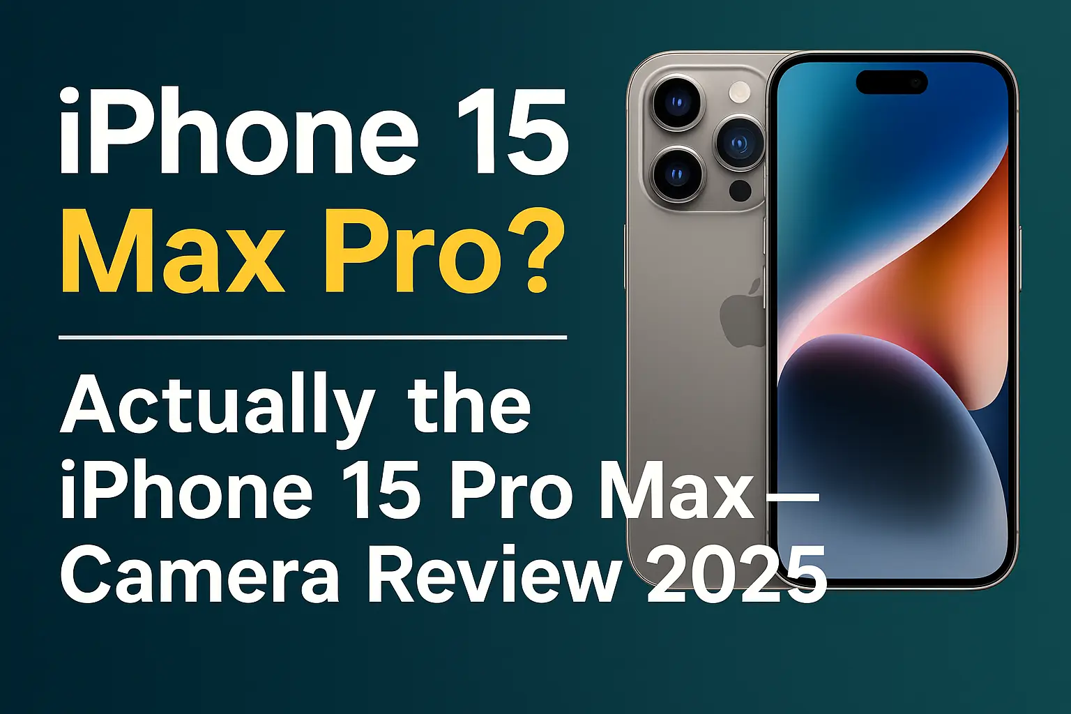 iPhone 15 Max Pro vs iPhone 15 Pro Max – Camera Review 2025 Feature Image