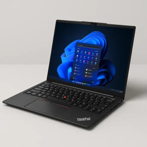 Lenovo ThinkPad X1 Carbon Gen 12 Review laptop showing Windows 11 desktop