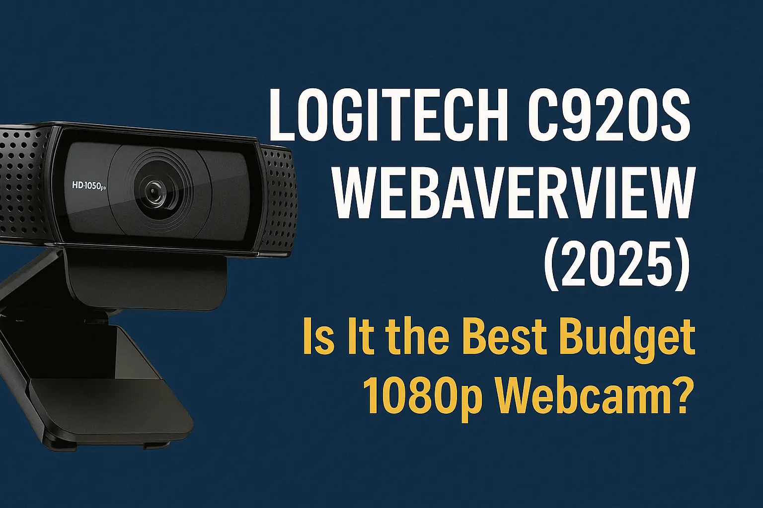 Logitech C920s Webcam Review 2025 – Is It the Best Budget 1080p Webcam?