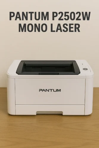 Pantum P2502W mono laser wireless printer front view