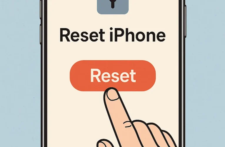 How to Reset iPhone Without Passcode or Computer [2025 Guide]