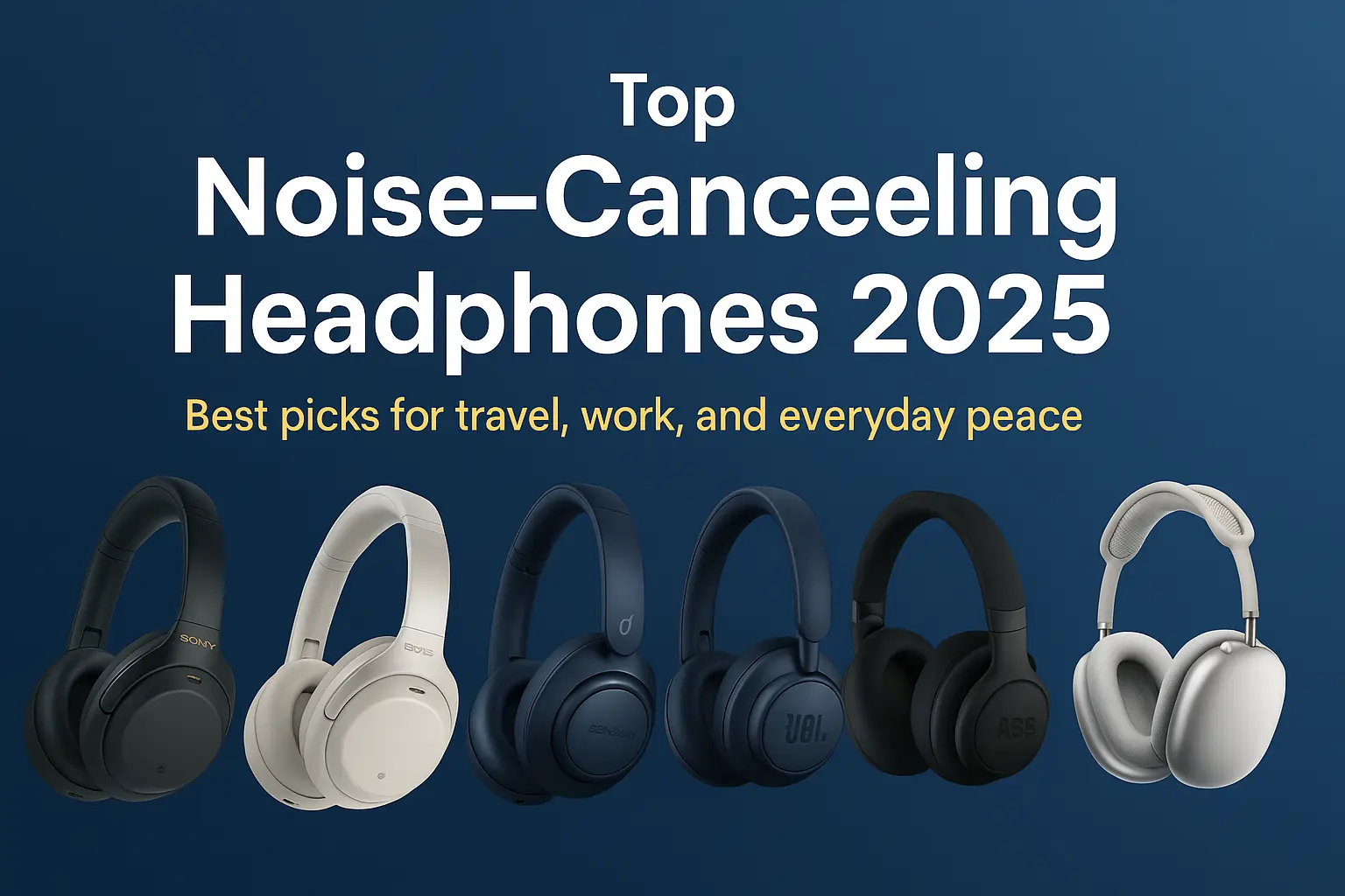 Top noise-canceling headphones in 2025 for work, travel, and music lovers