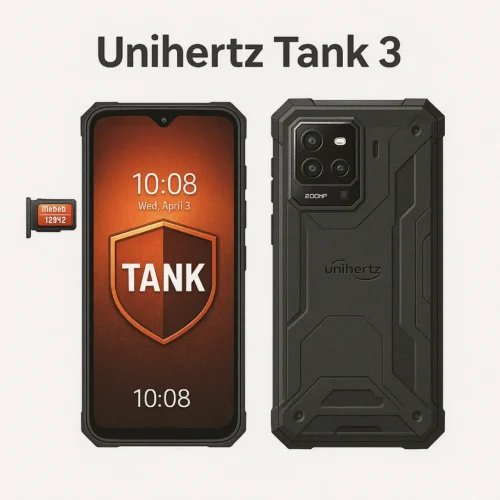 Unihertz Tank 3 2025 rugged smartphone with SD card slot