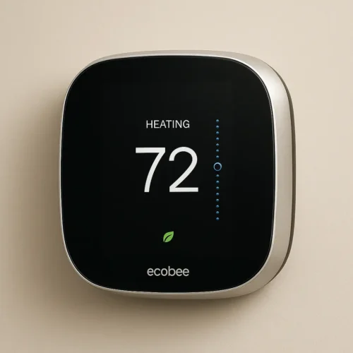 No More Wasted Watts – Smart Thermostats That Actually Save You Money (2025) 10 Ecobee Smart Thermostat Premium displaying heating mode at 72°F
